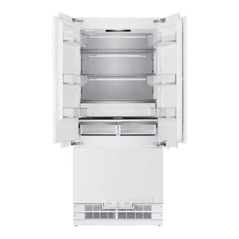 36 in. Width 19.6 cu. ft. French Door Built-In Refrigerator in Custom Panel Ready, Counter Depth