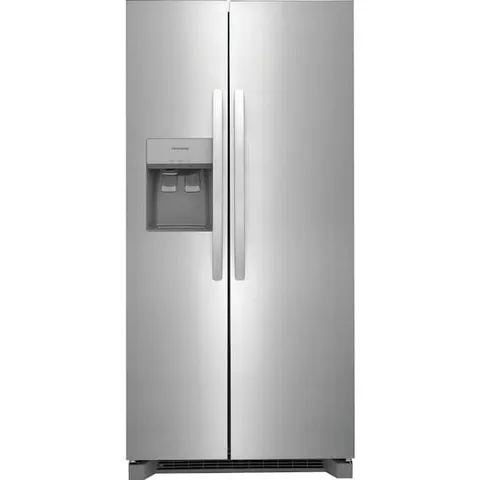 33 in. 22.3 cu. ft. Standard Depth Side by Side Refrigerator in Stainless Steel