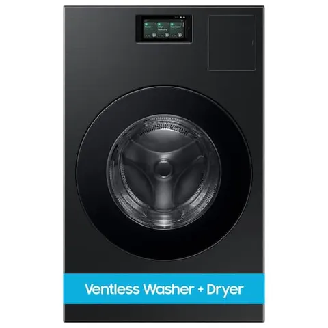 5.3 cu ft Bespoke AI Ventless All-in-One Washer Dryer Combo Electric with AI Home in Brushed Black