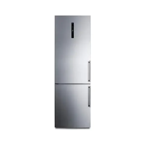 24 in. 10.6 cu. ft. Bottom Freezer Refrigerator in Stainless Steel Counter Depth