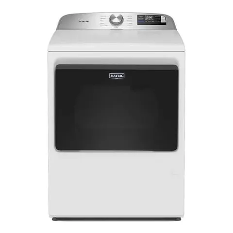 7.4 cu. ft. vented Top Load Electric Dryer in White with Extra Power