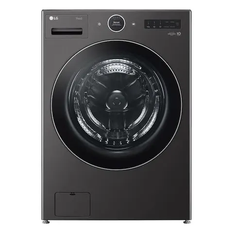 5.0 cu. ft. Stackable Smart Front Load Washer in Black Steel with ezDispense, AI Digital Dial, Steam and TurboWash360
