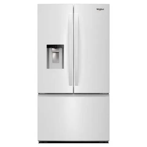 36 in. 30 cu. ft. Standard Depth French Door Refrigerator in White with Dual Ice Makers