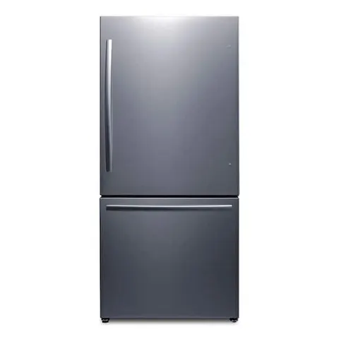 31 in. W 17.2 cu. ft. Bottom Freezer Refrigerator with Ice Maker in Stainless Steel, Counter Depth