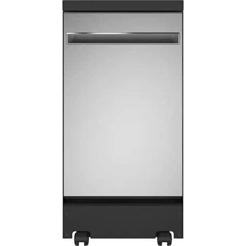 18 in. Stainless Steel Portable Dishwasher with Sanitize Cycle and 52 dBA