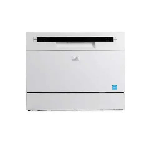 21 in. Countertop Dishwasher with 6-Wash Programs, 6-Place Setting Capacity, Energy Star Certified, White