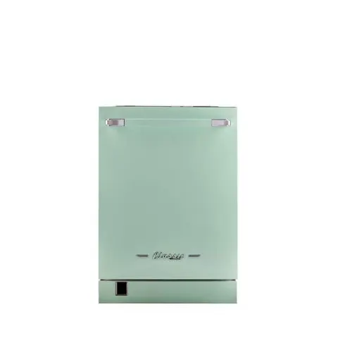 24" Classic Retro Panel Ready Dishwasher in Summer Mint Green