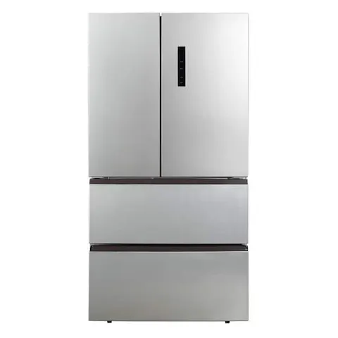 17.9 cu. ft. Countertop Depth Side-by-Side 4-French Door Refrigerator in VCM Stainless Steel Look
