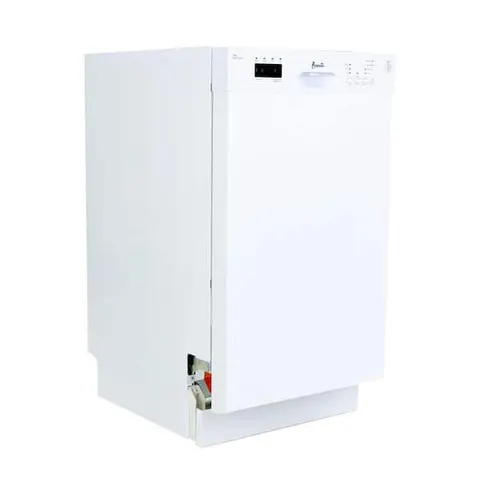 18 in. White Built-in Dishwasher