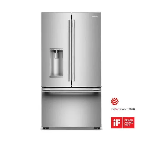 36 in 23.1 cu. ft. Counter-Depth French Door Refrigerator in Fingerprint Resistant Stainless with Intelligent Auto Fill
