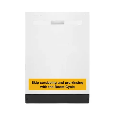 24 in. Top Control Built-In Tall Tub 55 dBA Dishwasher in White with Boost Cycle and Triple Filtration Wash, Eco Series