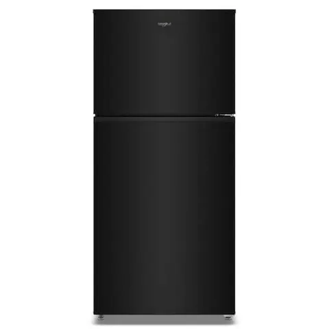 29.5 in. 19.2 cu. ft. Standard Depth Top Freezer Refrigerator in Black with Total Coverage Cooling