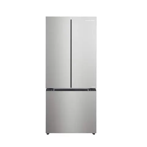 17.7 cu. ft. Bottom Freezer French Door Refrigerator in Stainless Steel Look
