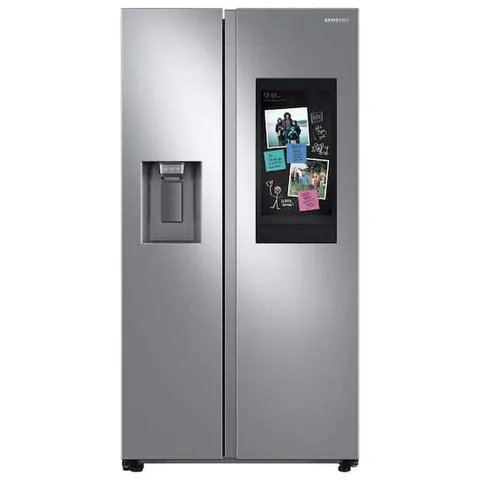 36 in. 26.7 cu. ft. Standard Depth Smart Side by Side Refrigerator in Stainless Steel with Family Hub