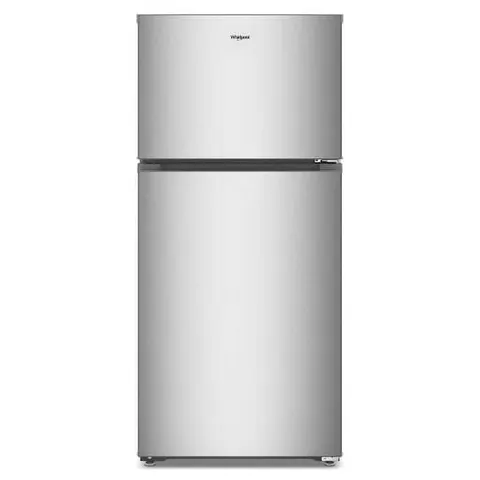 28 in. 14.3 cu. ft. Freestanding Top Freezer Refrigerator in Fingerprint-Resistant Stainless with Total Coverage Cooling