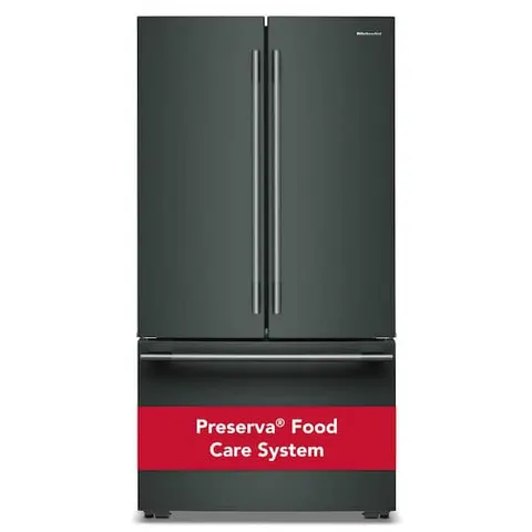 35.625 in 24.8 cu. ft. Counter Depth French Door Refrigerator in Juniper with Internal Water Dispenser