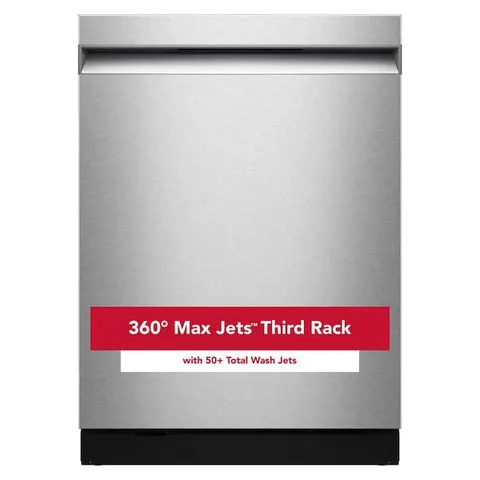 24 in. Top Control Built-In Tall Tub 44 dBA Dishwasher in PrintShield Stainless Steel, 360 Jets 3rd Rack, ProDry System