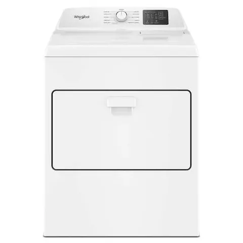 7.0 cu. ft. Vented Front Load Electric Dryer in White with Adaptive Dry and Wrinkle Shield Option