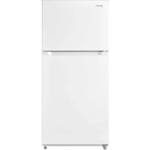 29.7 in. 19 cu. ft. Standard Depth Garage Ready Top Freezer Refrigerator in White w/ Humidity-Controlled Crisper Drawers