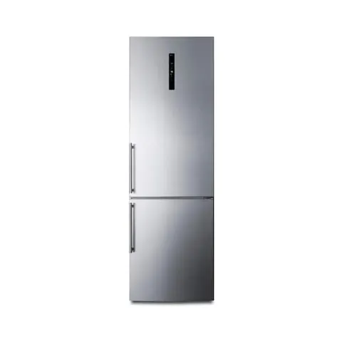 24 in. W 10.6 cu. ft. Counter Depth Bottom Freezer Refrigerator in Stainless Steel